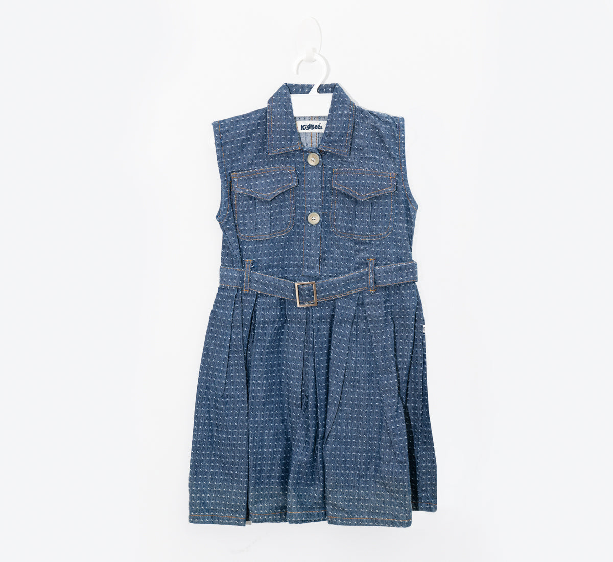 Girls denim-Belted