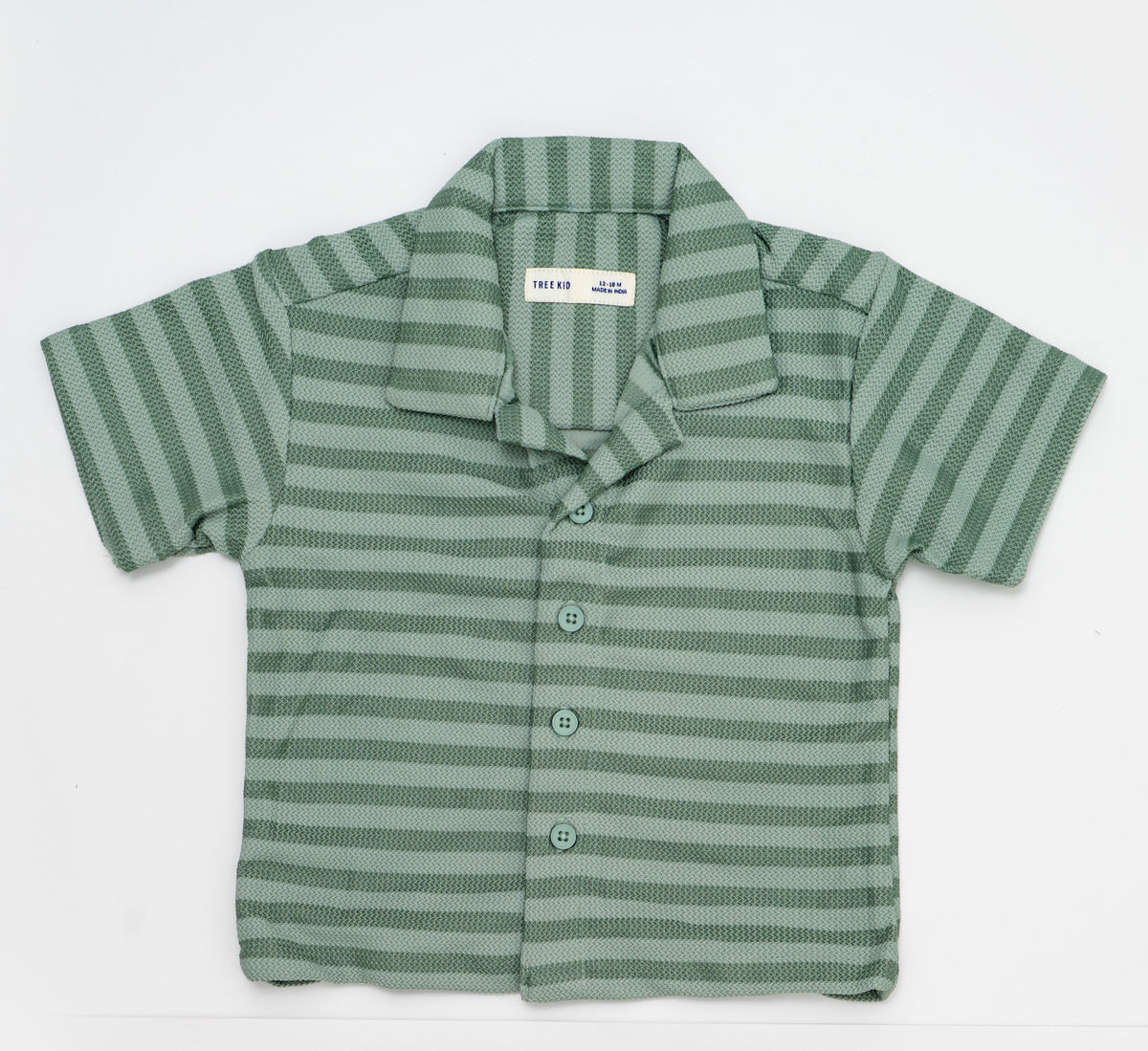 Lines Textured Shirt and Shorts Set