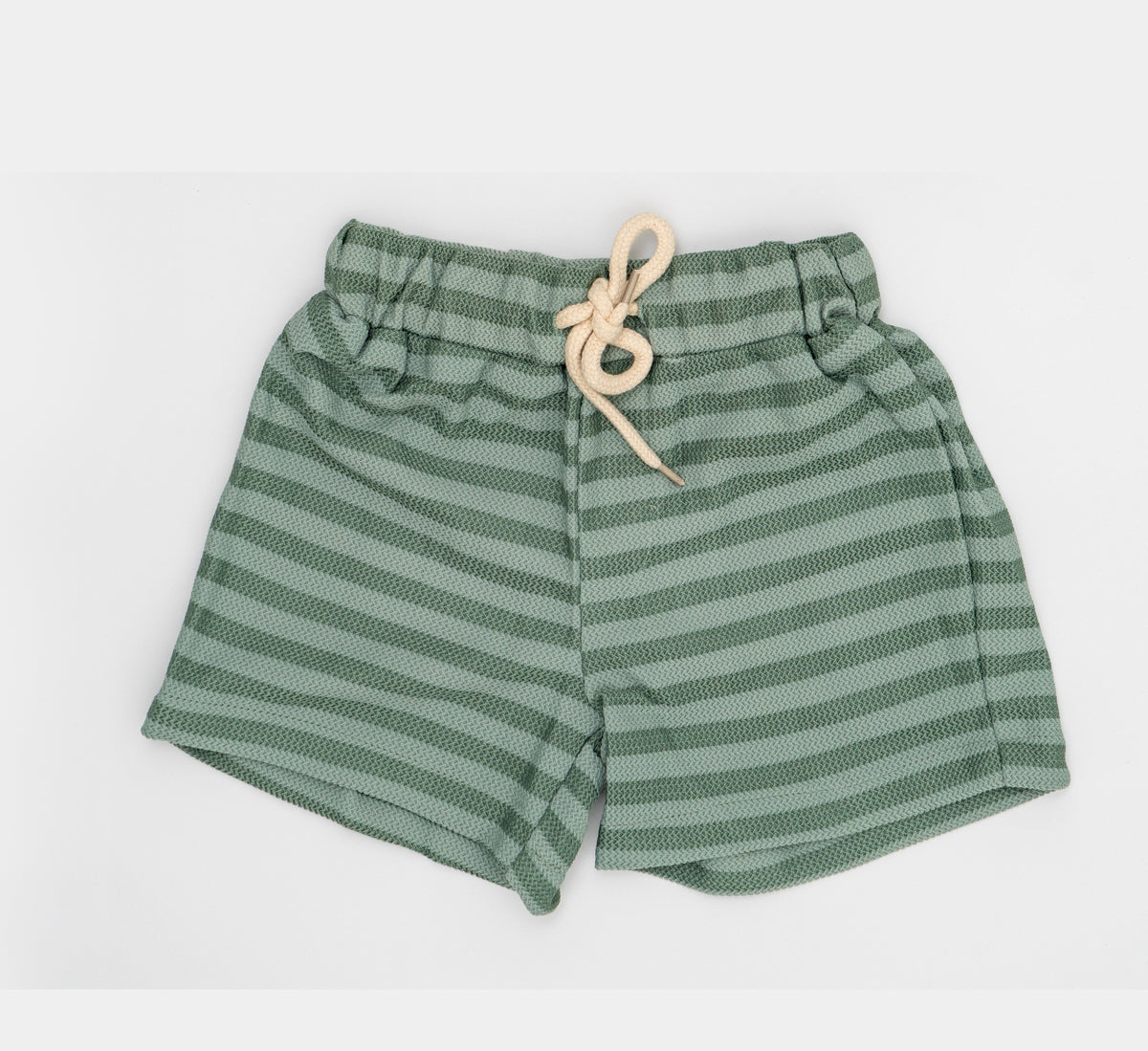 Lines Textured Shirt and Shorts Set