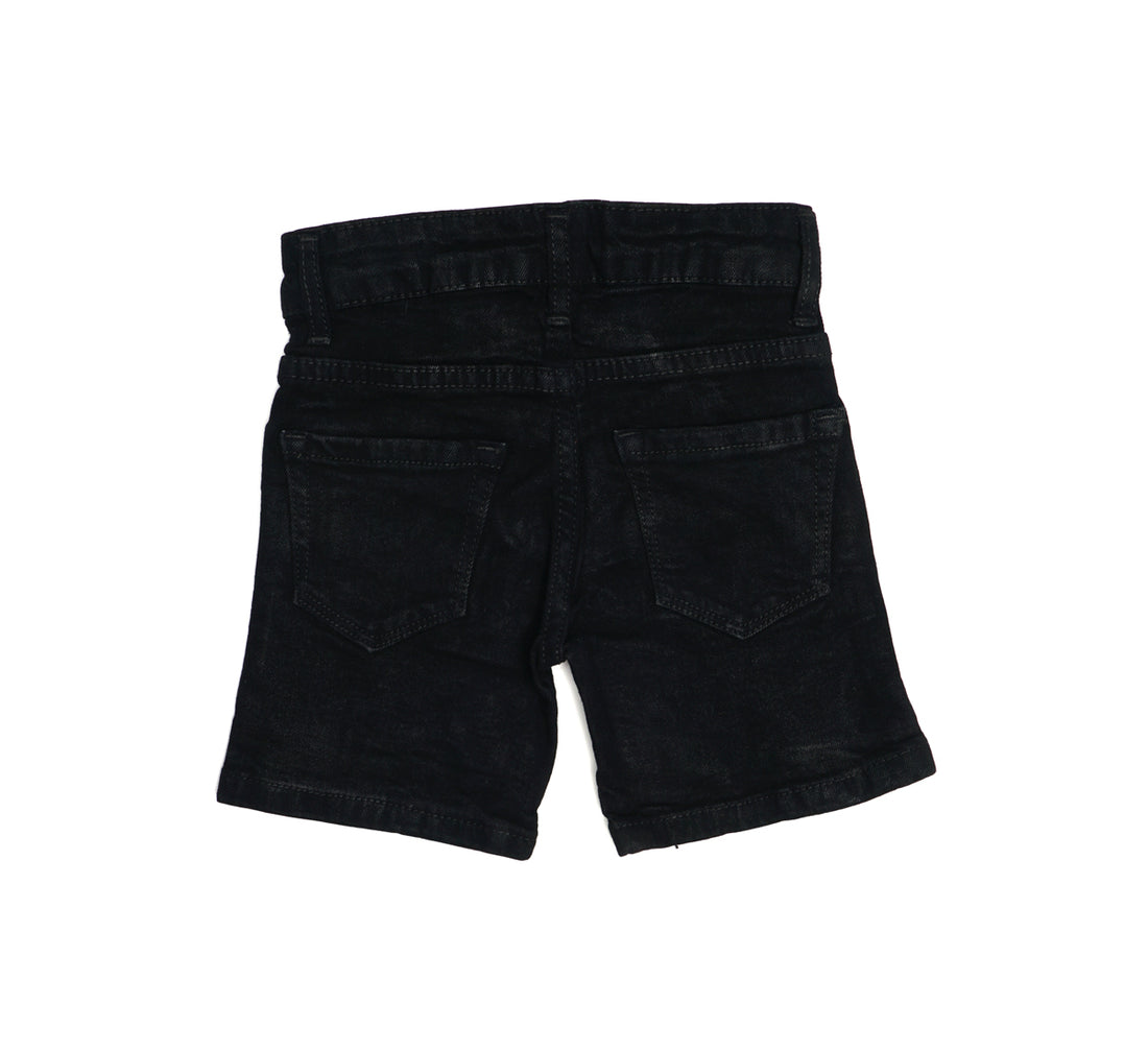 Plain Denim Shorts with Pockets