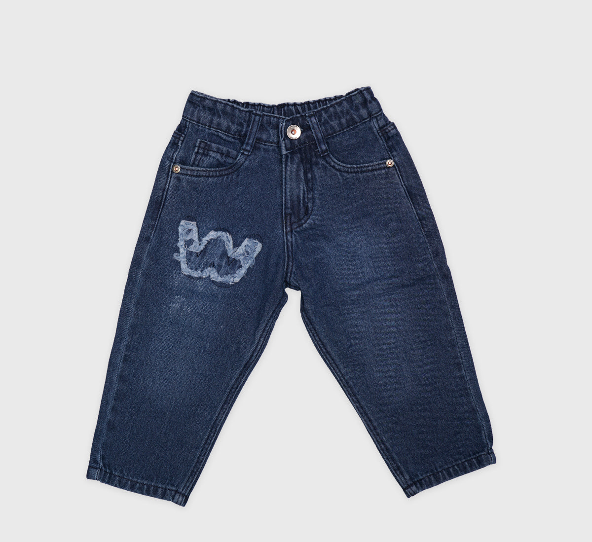 Embroidered Straight Fit Jeans