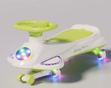 Infinity Swing Car with Light and Music Light Green