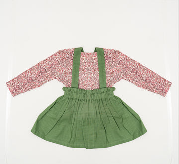 Cute Little Girls' Dangri Frock Sets