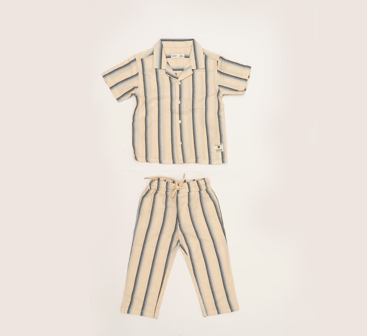 Striped Dobby Shirt and Pant Set