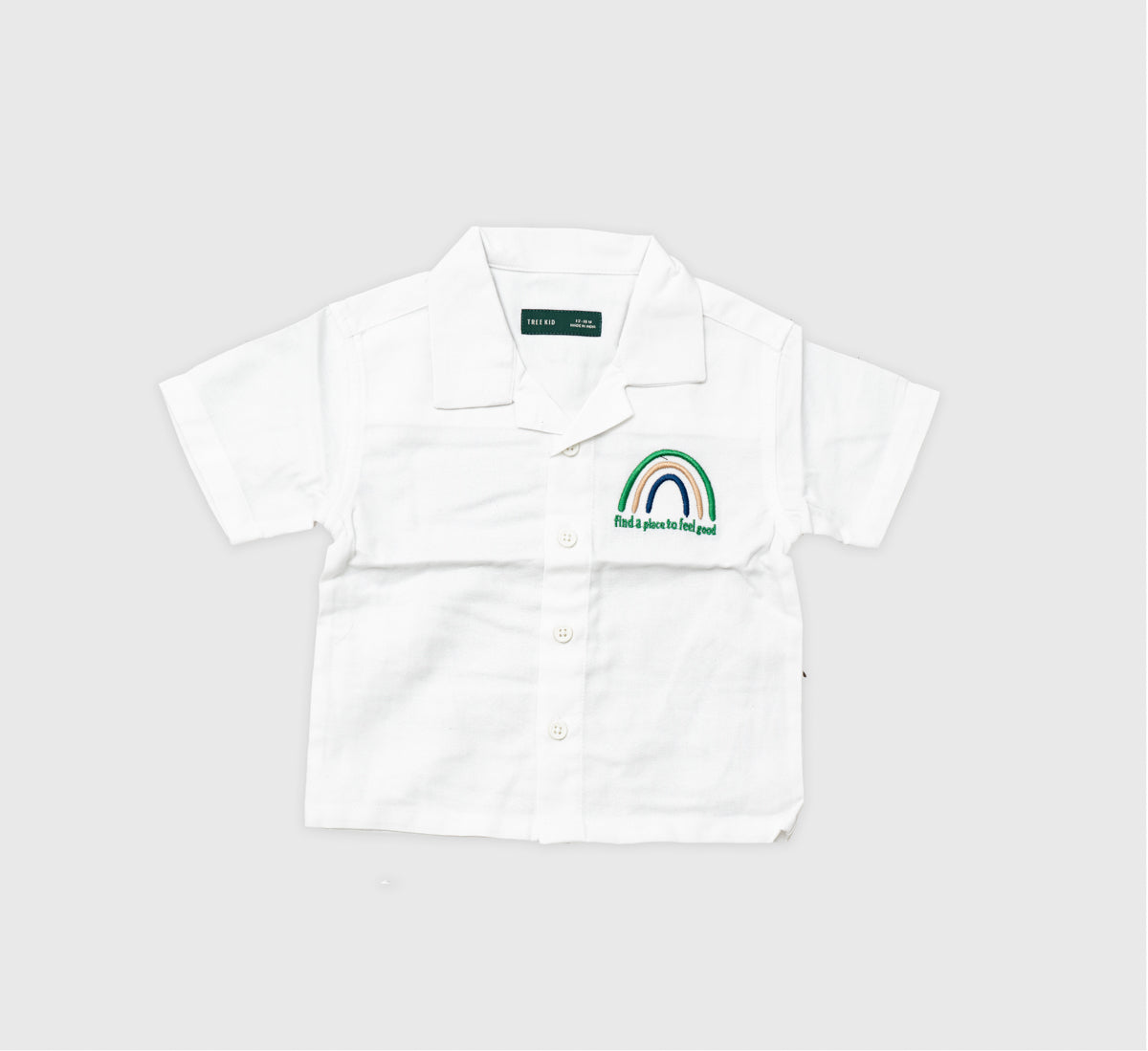 Textured Camp Collar Shirt and Shorts Set