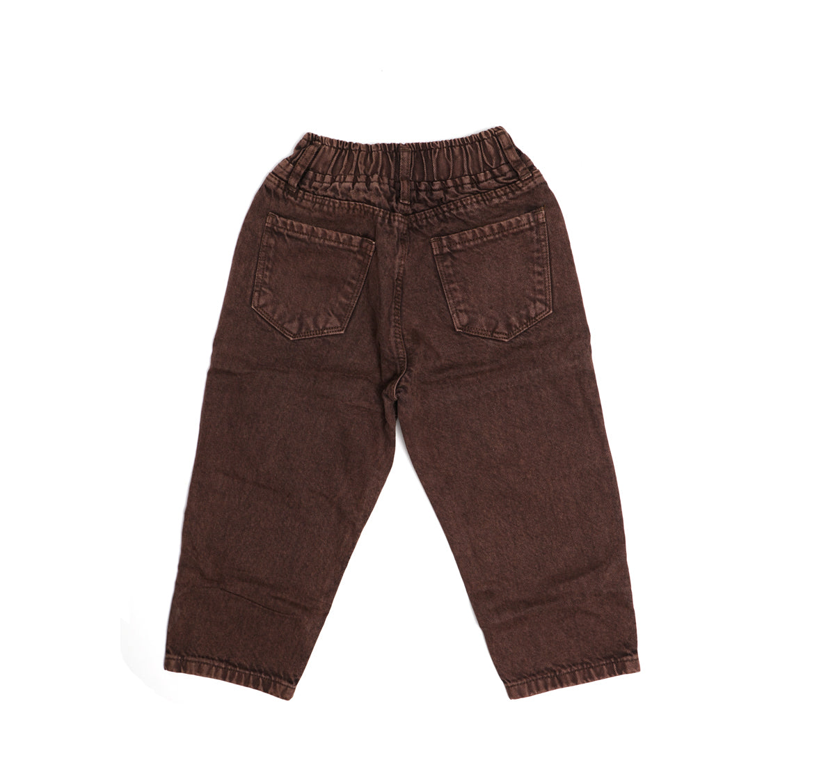 Full Length Jeans with Pockets and Button Closure