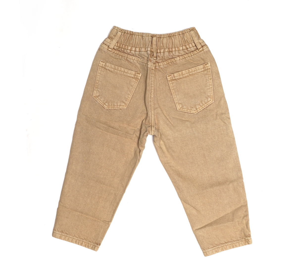 Full Length Jeans with Pockets and Button Closure