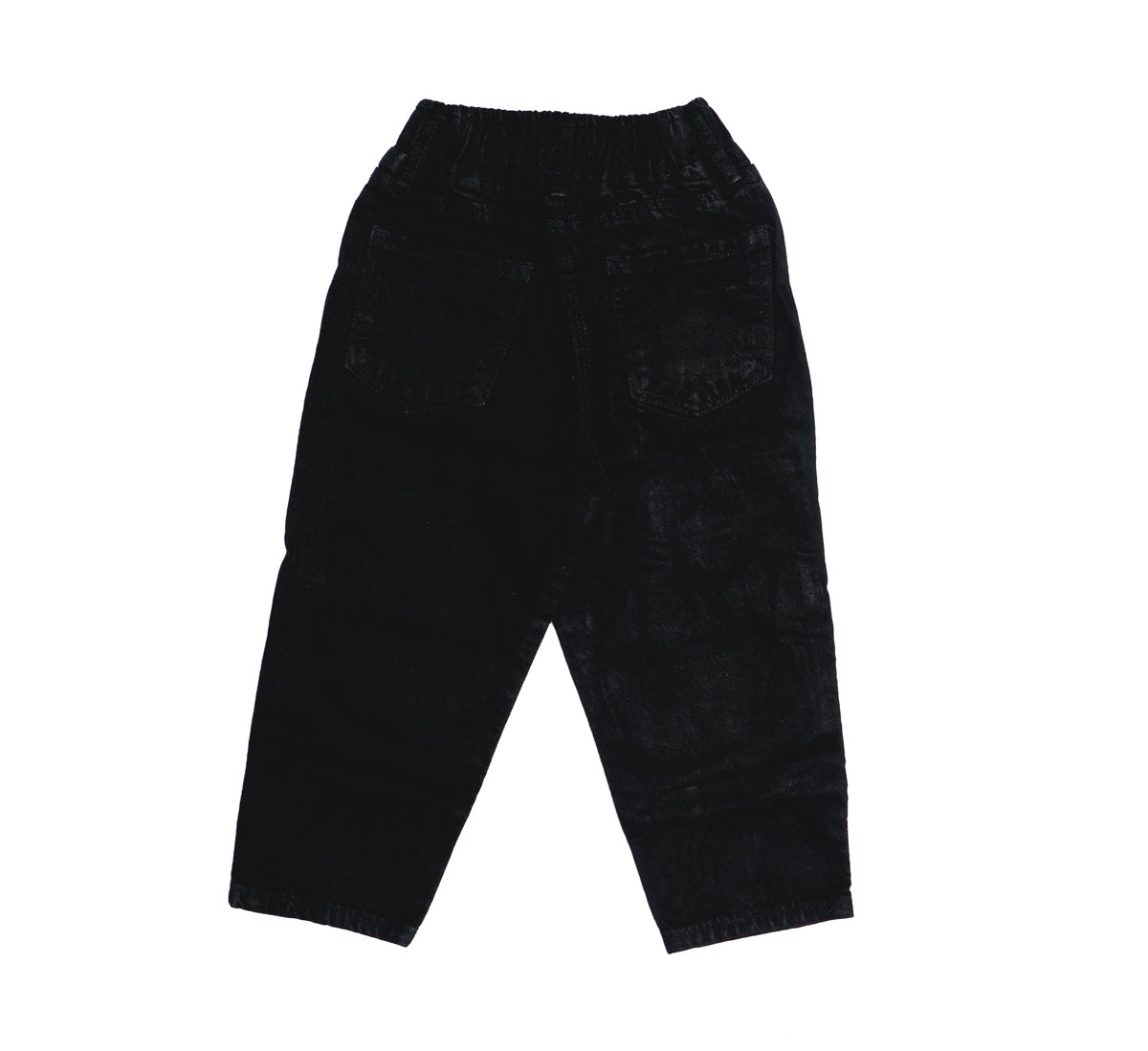 Full Length Jeans with Pockets and Button Closure
