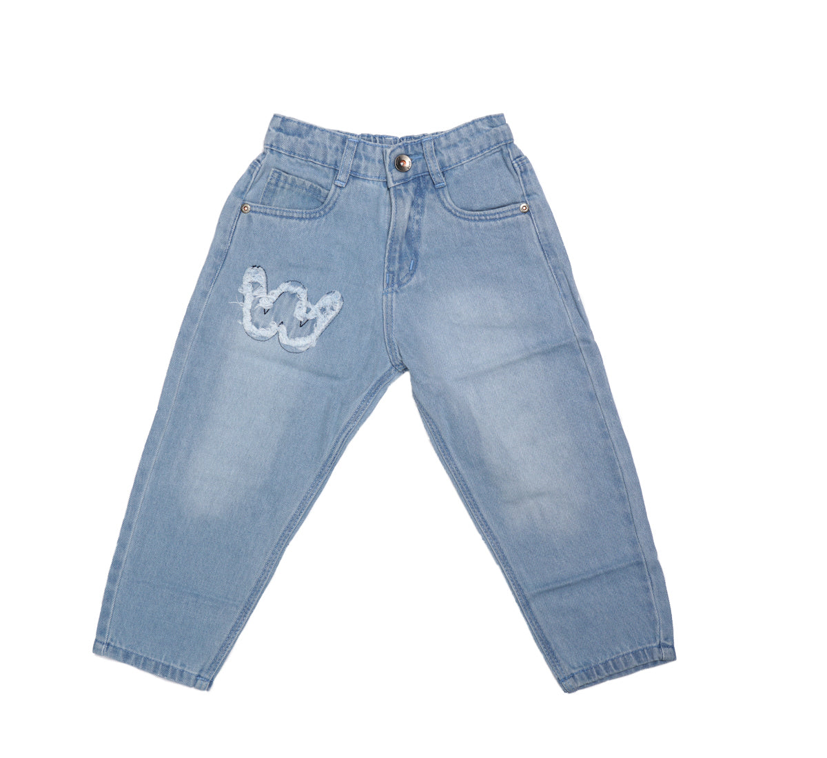 Embroidered Straight Fit Jeans