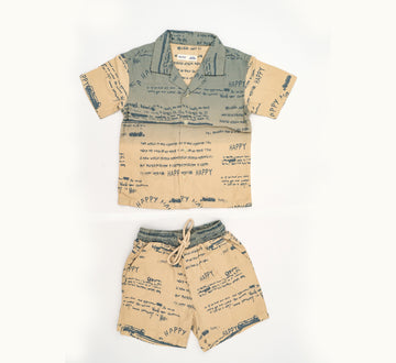 Boys Printed Shirt Shorts